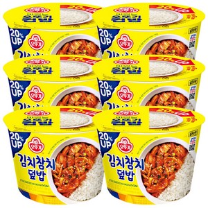 오뚜기 컵밥 김치참치덮밥, 310g, 6개