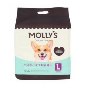 MOLLYS 몰리스 쉬야응가 3~4회용 패드 L 35매, 1개, 35개입