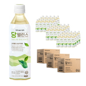 닥터워터 당밸런스 500ml 바나바잎 추출물 차 음료 코로솔산 기능성표시식품 G, 60개