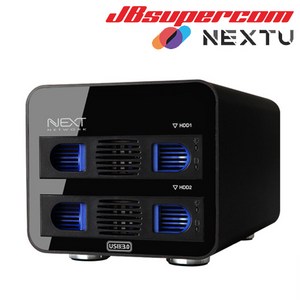 이지넷유비쿼터스 넥스트 NEXT-702U3 RAID USB 3.0 2베이 외장 데이터 스토리지 - JBSupecom, 1개