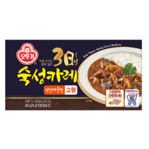 오뚜기 3일 숙성 카레 약간매운맛 고형, 200g, 1개