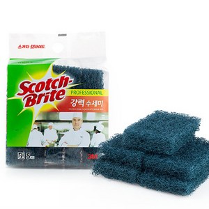 3M 강력 수세미 13cm*9cm*5매입, 5개입, 1개