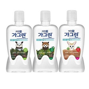 가그린 어린이가그린 딸기 380ml+사과 380ml+청포도 380ml, 3개, 380ml