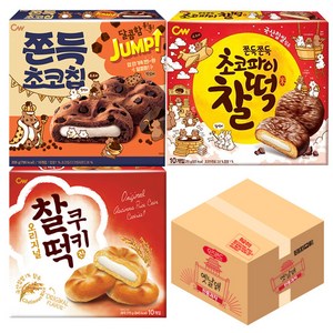 청우 쫀득 3종세트 (쫀득초코칩+초코파이찰떡+찰떡쿠키오리지널), 1개, 630g