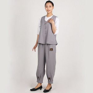리예 린넨 프릴 여름 여자 조끼 바지 절복 법복 승복 개량 계량 생활 한복