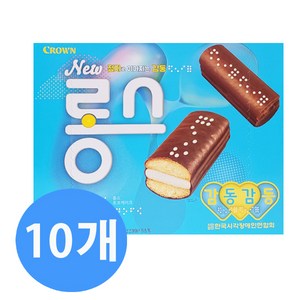 크라운 롱스 과자케익, 10개, 220g