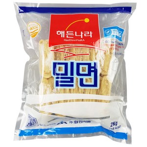 [푸드토스] 합천 부산밀면 10인분 밀면사리2kg 해든나라 haccp 밀면사리 쫄깃 밀면, 2kg, 1개