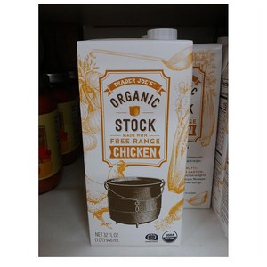 Tade Joe's Chicken Stock 트레이더조 치킨 스탁 육수, 3개, 946ml