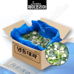 신광 냉동 대파 절단 슬라이스 4cm 10kg 벌크 식당용, 1박스