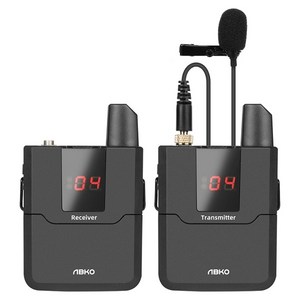 ABKO ABKO WMP1 포터블 UHF 무선송수신기 무선 마이크 세트