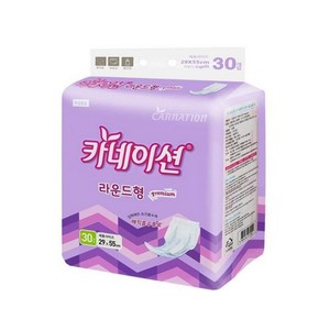 카네이션 성인용기저귀 속기저귀 라운드 고급형 30매x2팩(60매), FREE(onesize), 30개입, 2개