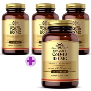 솔가 메가솔브 CoQ-10 100mg 소프트젤, 4개, 90정