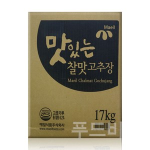 매일식품 맛있는 찰맛고추장 17kg 지함, 1개