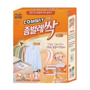 컴배트 프리미엄 좀벌레싹 서랍용 8p + 옷장용 4p 천연오렌지향, 1개