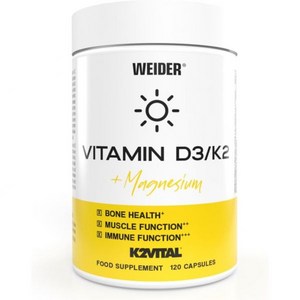 [B0BJLC9YXZ] WeIde 뼈 한 및 강력한 체계를 WEIDER 고용량 비타민 D3-K2 캡슐과 마그네슘 고품 K2VItal K2 함유 120 캡슐, [B0BJLC9YXZ] WeIde 뼈 , 한 및 강력, 1개, 120정