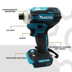 Makita DTD171 렌치 브러시 없는 임팩트 드라이버 18V BL 모터 베어 도구 유닛 브러시리스 무선, 1개