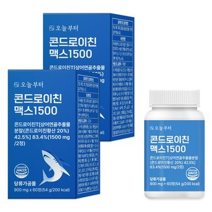 오늘부터 콘드로이친 맥스 1500 상어연골, 60정, 2개