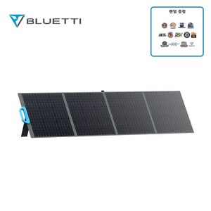 BLUETTI 블루에티 PV200태양광 패널 200W 휴대용 블루에티 solar panel 캠핑용 접이식 솔라 패널 차량용 야외용 방수 전지판, 1개, BLACK