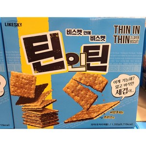 하늘처럼 막무정 틴인틴 세겹 비스켓, 22.2g, 60개