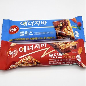 포스트에너지바 액티브 45g 10개 + 밸런스 50g 10개, 1개