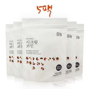 빅마마 시크릿코인 편안한맛, 80g, 5개