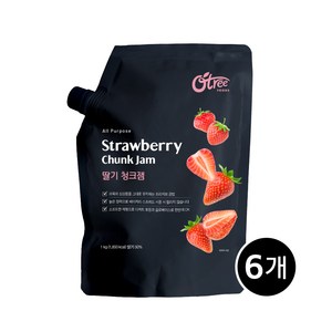 오트리 딸기 청크잼 1kg 1박스 6개