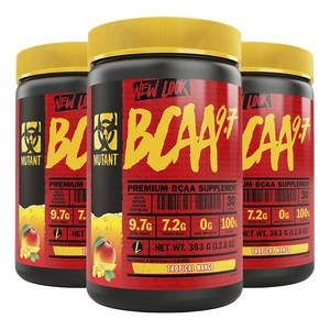 뮤턴트 BCAA 9.7 트로피컬 망고, 363g, 3개