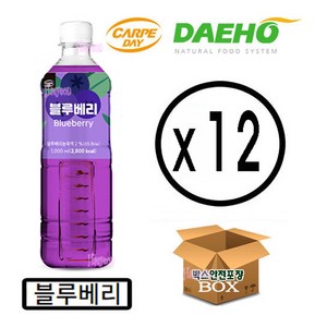 까르페 블루베리차 1000ml X 6개 액상 과일 음료 아이스티 원액, 12개