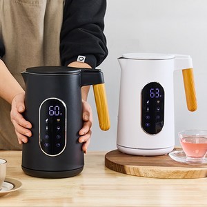 [독일브랜드] 디지털 이중 통스텐 분유포트 커피포트 보온 전기포트 1.7L, 화이트