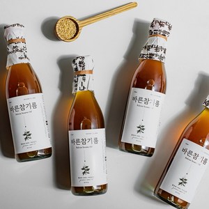 꼬소한 바른 참기름 통참깨 100% 저온압착, 5개, 350ml