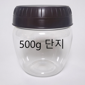 SD 항아리 플라스틱 단지 (500G) 깍두기통 김치통 고추장통 된장통, 50개, 500g