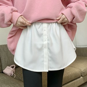 차줌마 레이어드 셔츠 힙커버 랩스커트