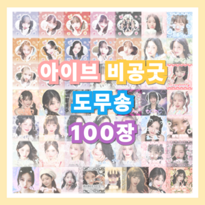 아이브 도무송 비공굿 스티커 선물세트 100장, 100장(5장x20도안)