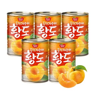 동원 지중해 황도 통조림, 410g, 5개