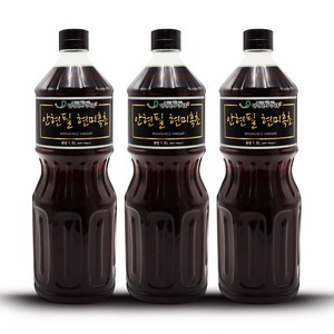 안현필 현미흑초 1.8L 100% 천연발효식초 현미식초, 3개