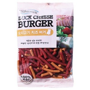 펫더맨 치즈버거 100g, 오리고기, 10개