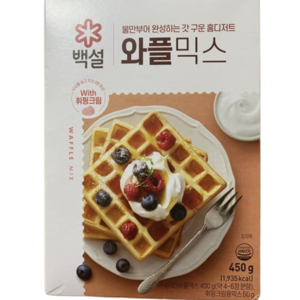 백설 와플믹스, 450g, 2개