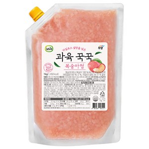 우양 과육 꾹꾹 복숭아청, 2개, 1kg