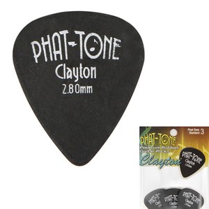 Clayton PHAT-TONE Standad 2.80mm 피크 3P PTS3, 1개