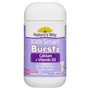 네이쳐스 웨이 키즈 스마트 버스트 칼슘 비타민 D3 Natues Way Kids Smat Busts Calcium Vitamin D3, 50정, 1개