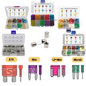 차량용 휴즈 세트 대형ATO 소형Mini 신형 LP미니 마이크로2 유리관휴즈, 04.신형휴즈LP-Mini 70개 세트, 1개