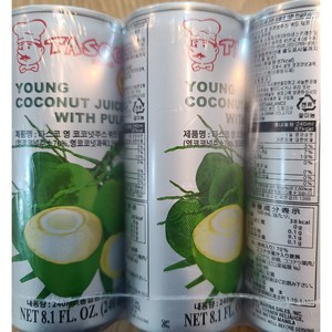 타스코 YOUNG COCONUT JUICE WITH PULP, 240ml, 6개