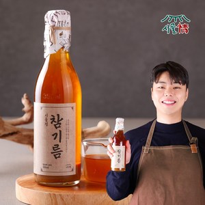 시골정 참기름 저온압착 100% 통참깨 대용량, 2개, 350ml