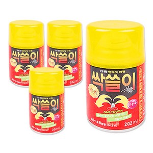 원터치 싹쓸이 202mg 4개, 레드, 1세트