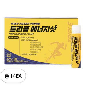 네이처텍 트리플 에너지샷 혼합음료, 25ml, 14개