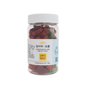 이프애니멀 담아츄 강아지 비건간식 야채 저알러지 한방 수제 간식, 담아츄-눈물, 160g, 1개