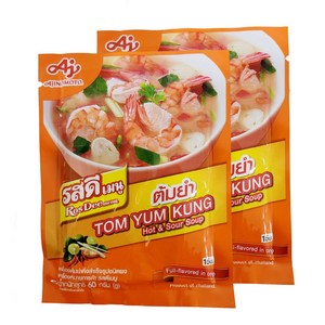 태국 똠얌꿍 파우더 TOM YUM KUNG Hot&Sou Soup, 60g, 2개