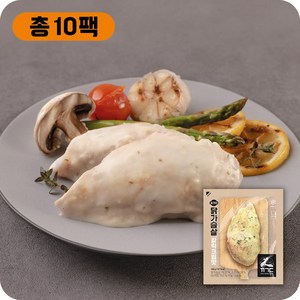 꼬기다 프리미엄 수비드 소스 닭가슴살 11종 골라담기, 100g, 10개, 갈릭크림맛