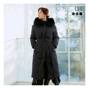 [LBL] ○24FW 유러피안 헝가리구스 FOX FUR 벨티드 롱다운