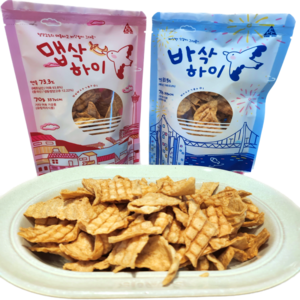 [THE 단디] 어포튀각 바삭하이 + 맵삭하이 2봉 1세트, 70g, 1개